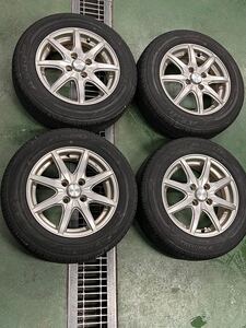 165/70R14 夏タイヤ　ヨコハマ　4本 2018年製 5.5j +42 PCD100 関東関西送料6120円　バリ溝　