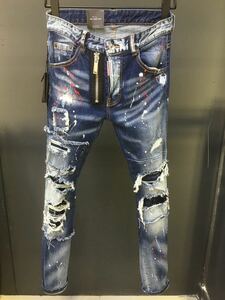 新品 Dsquared2 サイズ54 ディースクエアード ジーパン Gパン パンツ ボトムス デニム ジーンズ 