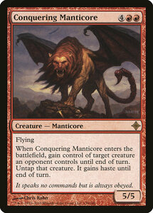 MTG ■赤/英語版■《征服するマンティコア/Conquering Manticore》エルドラージ覚醒 ROE