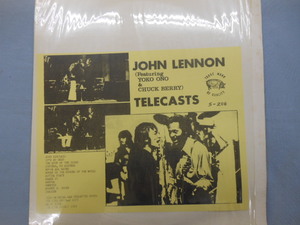 【LP】 John Lennon - TELECASTS (S-206) Featuring Yoko Ono & Chuck Berry ジョン・レノン