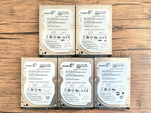 【送料無料】中古HDD 5台セット Seagate HDD 500GB 7200RPM SATA 7mm 2.5インチ ST500LM021 動作確認済 健康状態:正常 SEAGATE 5個セット