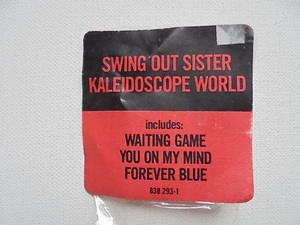 80年代 US盤LPジャケットに貼っていた販促ステッカー SWING OUT SISTER KALEIDOSCOPE WORLD美品