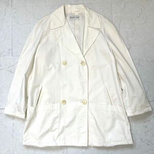 希少 最初期90s ヘルムートラング Helmut lang 本人期 薄手 ダブル スプリングコート シャツジャケット　白ホワイト　デザイナーアーカイヴ