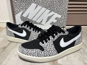 【美品】国内正規品 NIKE AIR JORDAN 1 RETRO LOW OG BLACK CEMENT 28cm！ナイキエアジョーダン1ローブラックセメントCZ0790-001SNKRS