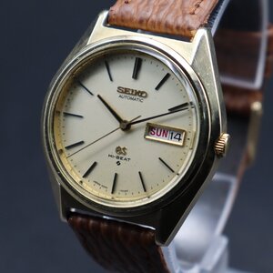 OH済 SEIKO 56GS HI-BEAT グランドセイコー ハイビート 5646-7010 Cal.5646A 自動巻 キャップゴールド 25石 1973年 諏訪 メダリオン メンズ