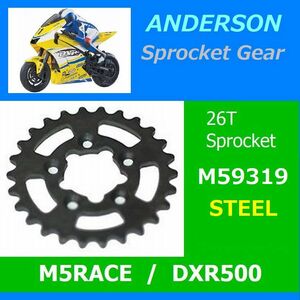 ★希少★ 1/5 バイク Anderson M59319 鉄製 リヤー スプロケット 26T M5RACE DXR500 MOTO EP1 に(検索 FM-1 999 FIJON FJ913 NUOVA FAOR )