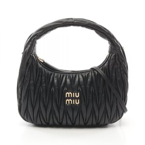 ミュウ ミュウ MATELASSE マテラッセ ブランドオフ Miu Miu レザー ハンドバッグ レザー レディース