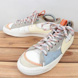 z1849 ナイキ ブレーザー ロー ジャンボ US8.5 25.5cm/マルチカラー NIKE BLAZER LOW 77 JUMBO ブレザー レディース スニーカー 中古