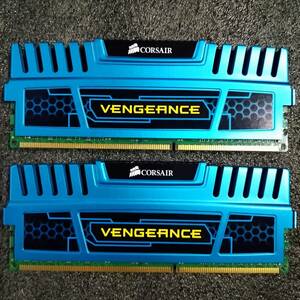 【中古】DDR3メモリ 8GB[4GB2枚組] Corsair VENGEANCE CMZ8GX3M2A1866C9B [DDR3-1866 PC3-14900]