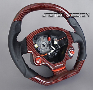 NEW 受注生産品 FERRARI フェラーリ F430 カーボンステアリング DRS-R1 DESIGN 　by 　JASTEC DESIGN　オリジナル 