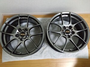 美品！　BBS RF 504 177.5J+48　PCD100 5穴 ダイヤモンドシルバー　17インチ　7.5J 　RF504　