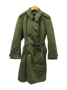 US.ARMY◆推定50s/トレンチコート/ライナー欠品/コットン/KHK