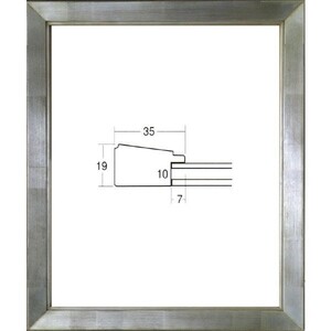 デッサン用額縁 木製フレーム アクリル仕様 7514 インチサイズ シルバー 銀