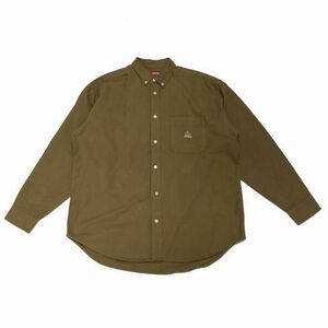 Surepem シュプリーム 24AW Loose Fit Flannel Oxford Shirt ルーズフィット フランネル オックスフォード シャツ M ブラウン