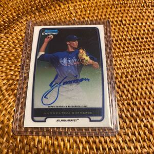 Topps Bowman Chrome Bowman Andrelton Simmons Auto