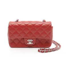 シャネル CHANEL ショルダーバッグ ミニマトラッセ20 A69900 レッド レザー ミニマトラッセ チェーンショルダー レディース Used A