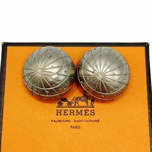 【良品】エルメス HERMES ゾディアック イヤリング アクセサリー シルバー