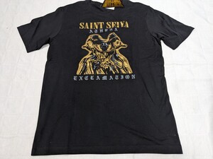 新品未使用 聖闘士星矢 ムウ アイオリア ミロ LL アテナエクスクラメーション 黄金聖闘士 Tシャツ 半袖 ブラック 黒 しまむら