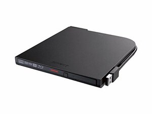 【中古】BUFFALO BDXL対応 USB2.0用ポータブルブルーレイドライブ スリムタイプ ブラック BRXL-PT6U2V-BKD