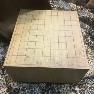 東京 青山碁盤店 本格 将棋盤 蓋付 五寸六分 対局 中古 【19/11 B-4 TW】