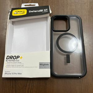 606p2911☆ 【国内正規品】OtterBox Defender XT Clear iPhone 15 Pro Max用ケース DarkSide 米軍MIL規格取得〔オッターボックス〕