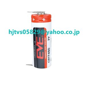 新品 EVE CR17450 3V リチウム電池 交換用 リチウムイオン電池 バッテリー電池 3V 2400mAh 非充電式バッテリー はんだ付けラグ