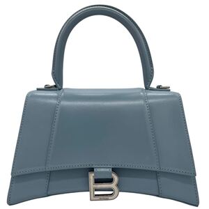 BALENCIAGA バレンシアガ スモール アワーグラス トップハンドル ハンドバッグ SMALL HOURGLASS シーブルー