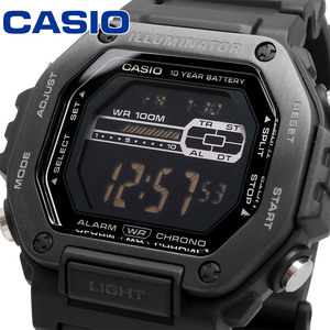 CASIO 腕時計 カシオ チープカシオ スタンダード デジタル メタルフェイス メンズ MWD-110HB-1BV フルブラック 海外モデル [並行輸入品]