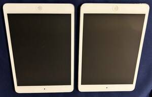 ◆USED・ipad mini2・２台セット・wi-fi専用とSIM・シルバー・送料無料◆