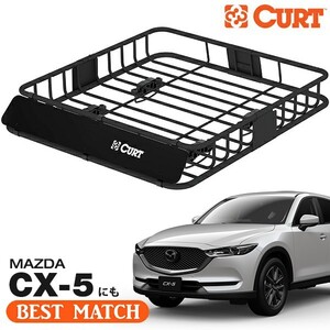 【CURT 正規品】ルーフラック ルーフバスケット ルーフキャリア 18115 105cm×94cm×14cm マツダ CX-5 CX5 KF系に！ ベースキャリアに取付