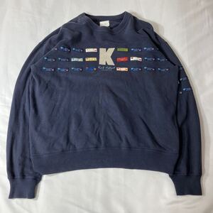 Karl Helmut カールヘルム 日本製 90s 00s ヴィンテージ スウェット トレーナー 古着 トップス 紺 ネイビー M ピンクハウス レトロ