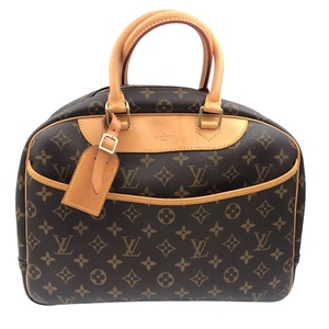 ルイ・ヴィトン LOUIS VUITTON ドーヴィル M47270 ブラウン モノグラムキャンバス ハンドバッグ レディース 中古