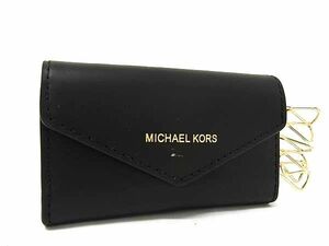 ■美品■ MICHAEL KORS マイケルコース レザー 6連 キーケース 鍵入れ ブラック系 DG3455