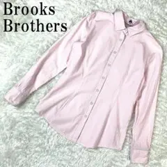 Brooks Brothers 長袖シャツ ピンクストライプ 2 B7846