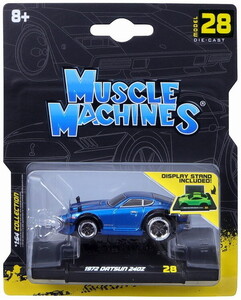 Maisto 1/64 Muscle Machines 1972 ダットサン 240Z ブルー 完成品ダイキャストミニカー MS15568BL　送料無料