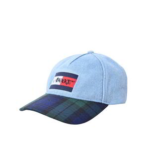 美品 TOMMY HILFIGER x AWAKE NY デニム ベースボール キャップ ONE SIZE ブルー トミーヒルフィガー KL4BP2QU32