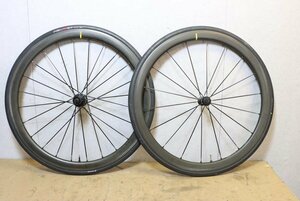 ○MAVIC マビック COSMIC SLR 40 RIM シマノフリー 11s対応 チューブレス カーボンホイールセット 美品