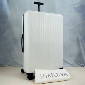 【美品】RIMOWA リモワ Essential Light エッセンシャルライト CHECK-IN L チェックインL 81L 4輪 TSAロック グロスホワイト 白色 キャリー