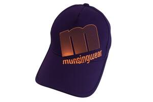 【美品】Munsingwear(マンシングウェア) キャップ パープル レディース フリーサイズ ゴルフ用品 2407-0070 中古