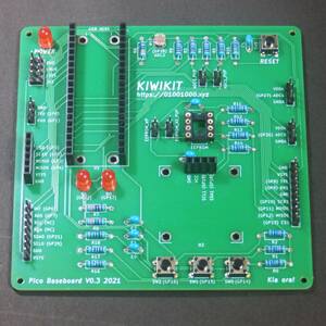 Raspberry Pi Pico ベースボード 部品取付済み基板 CdSセル付 EEPROMセット ラズベリー パイピコとOLEDは別途用意 Python マイコン ec491