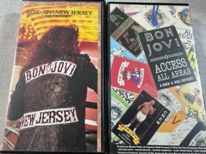 BON JOVIボンジョヴィ VHSビデオ2本セット「ワールドツアー アクセスオールエリア」「NEW JERSEY THE VIDEOS」