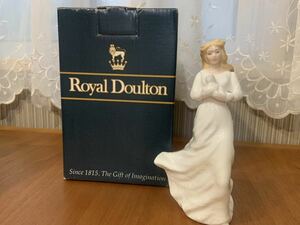 【美品】ROYALDOULTON LOVINGYOU ロイヤルドルトン センチメンツシリーズ ラビングユー HN3389 女性 フィギュリン 置物 