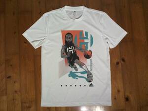 ☆アディダス【adidas】HARDEN ジェームズ・ハーデン 半袖Tシャツ ドライ半袖Ｔシャツ M 白　ホワイト　