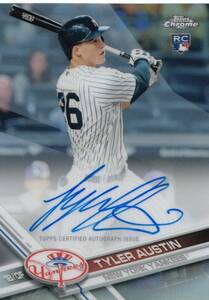 【タイラー・オースティン】ルーキー 直筆サインカード 499枚限定 横浜DeNAベイスターズ 2017 TOPPS TYLER AUSTIN AUTO #検索 BBM EPOCH