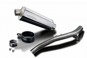 DELKEVIC スリップオンステンレスオーバルマフラー★TRIUMPH TIGER1050 2006-2012 350mm KIT040V