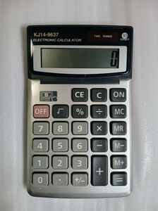 卓上ソーラー電卓　　KJ14-9637　10桁　◆　ELECTRONIC CALCULATOR　一管理2