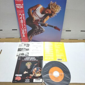 EPはオマケ Stickerステッカー付 ハガキ付 JPN国内盤 Obi 帯付LP/SAMMY HAGER/SAMMY HAGER ヘイガー・USA/P-13530/VAN HALEN HR/HM