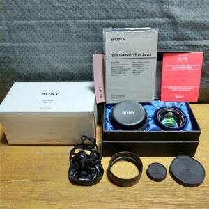 【極上美品】★Carl Zeiss Tele 2x T※ SONY VCL-CZ2030 テレコンバージョンレンズ(外箱,元箱,説明書,ケース,フード付き)★