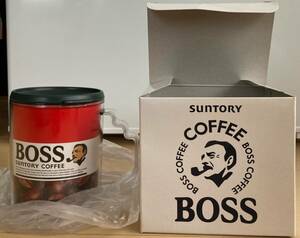 サントリーBOSS★「BOSS オリジナル マグカップ」コーヒー豆・赤　未使用