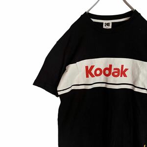 Kodak コダック　GU 半袖Tシャツ　ロゴプリント　黒　Mサイズ　【AY1651】